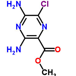 Methyl 3,5-diamino-6-chloropyrazine-2-carboxylate Structure