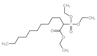 Dodecanoic acid,2-(diethoxyphosphinyl)-, ethyl ester structure