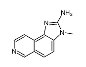 2-Amino-3-methyl-3H-imidazo[4,5-F]isoquinoline结构式