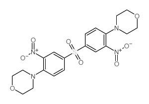 Morpholine,4,4'-[sulfonylbis(2-nitro-p-phenylene)]di- (8CI) structure