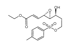 Ethyl (4S,5S,6S)-4,5-epoxy-6-hydroxy-8-[(p-toluenesulfonyl)oxy]-(E)-2-octenoate Structure