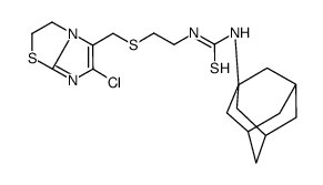 1-(adamant-1-yl)-3-(2-(6-chloro-2,3-dihydroimidazo(2,1-b)thiazol-5-ylmethylsulfonyl)ethyl)thiourea Structure