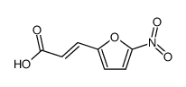 trans-5-nitro-2-furanacrylic acid结构式