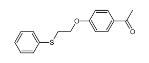 1-(4-(2-(phenylthio)ethoxy)phenyl)ethan-1-one结构式