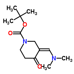 tert-Butyl 3-((dimethylamino)methylene)-4-oxopiperidine-1-carboxylate structure