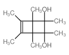 1,2,3,4,5,6-hexamethylbicyclo[2.2.0]hex-2-ene-5,6-diol结构式