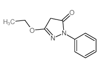 3H-Pyrazol-3-one,5-ethoxy-2,4-dihydro-2-phenyl- structure