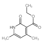 3-Pyridinecarboxylicacid, 1,2-dihydro-4,6-dimethyl-2-oxo-, ethyl ester structure