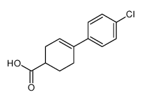 4-(4-chlorophenyl)cyclohex-3-ene-1-carboxylic acid结构式