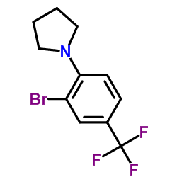 1-[2-Bromo-4-(trifluoromethyl)phenyl]pyrrolidine Structure
