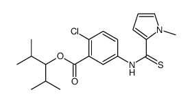 2,4-dimethylpentan-3-yl 2-chloro-5-[(1-methylpyrrole-2-carbothioyl)amino]benzoate Structure