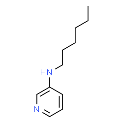 N-Hexyl-3-pyridinamine结构式