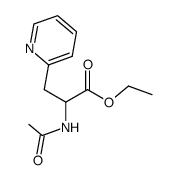 Nα-acetyl-β-(2-pyridyl)-DL-alanine ethyl ester Structure