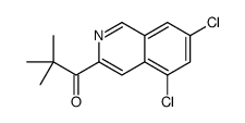 1-(5,7-dichloroisoquinolin-3-yl)-2,2-dimethylpropan-1-one结构式
