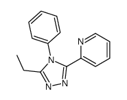 2-(5-ethyl-4-phenyl-1,2,4-triazol-3-yl)pyridine结构式