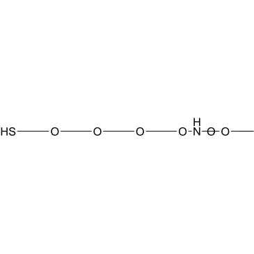 t-Boc-Aminooxy-PEG3-thiol structure