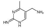 (8CI)-2-氨基-5-(氨基甲基)-4-甲基嘧啶结构式