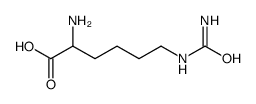 DL-Lysine, N6-(aminocarbonyl)-结构式