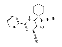 (1-azido-cyclohexyl)-benzoylamino-acetyl azide结构式