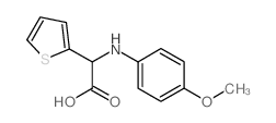 (4-METHOXY-PHENYLAMINO)-THIOPHEN-2-YL-ACETIC ACID结构式