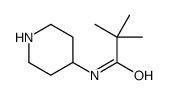 2,2-dimethyl-N-piperidin-4-ylpropanamide Structure