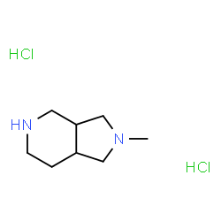 2-甲基八氢-1H-吡咯并[3,4-c]吡啶二盐酸盐结构式