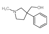 (1-methyl-3-phenyl-pyrrolidin-3-yl)methanol structure
