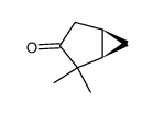 2,2-Dimethylbicyclo(3.1.0)hexan-3-one结构式