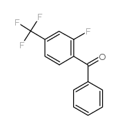 2-fluoro-4-(trifluoromethyl)benzophenone Structure