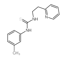 3-(3-methylphenyl)-1-(2-pyridin-2-ylethyl)thiourea Structure