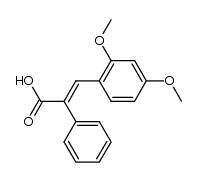 (E)-2,4-dimethoxy-α-phenylcinnamic acid结构式