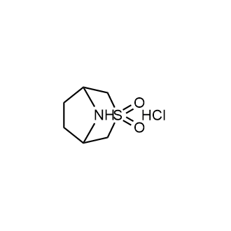 3λ⁶-Thia-8-azabicyclo[3.2.1]octane3,3-dioxide;hydrochloride Structure