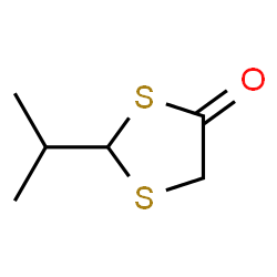 1,3-Dithiolan-4-one,2-(1-methylethyl)-(9CI)结构式