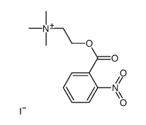 trimethyl-[2-(2-nitrobenzoyl)oxyethyl]azanium,iodide Structure