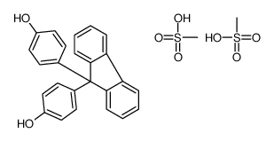 4-[9-(4-hydroxyphenyl)fluoren-9-yl]phenol,methanesulfonic acid Structure