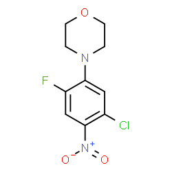 4-(5-CHLORO-2-FLUORO-4-NITRO-PHENYL)-MORPHOLINE structure