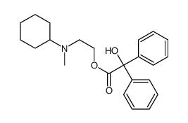 2-[cyclohexyl(methyl)amino]ethyl 2-hydroxy-2,2-diphenylacetate Structure