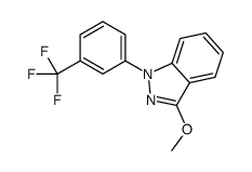 3-Methoxy-1-[3-(trifluoromethyl)phenyl]-1H-indazole结构式