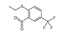 1-ethylsulfanyl-2-nitro-4-(trifluoromethyl)benzene结构式