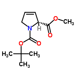 (R)-1-tert-butyl 2-methyl 1H-pyrrole-1,2(2H,5H)-dicarboxylate Structure