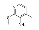 3-Pyridinamine,4-methyl-2-(methylthio)- Structure