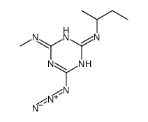 6-azido-2-N-butan-2-yl-4-N-methyl-1,3,5-triazine-2,4-diamine Structure