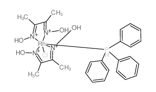 Rhodium, bis (2,3-butanedione dioximato)chloro(triphenylphosphine)- Structure