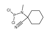 1-Cyan-1-[methyl-dichlorphosphino-amino]-cyclohexan Structure