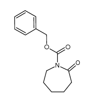 N-(benzyloxycarbonyl)-2-oxo-azepane结构式