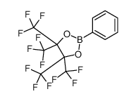 2-phenyl-4,4,5,5-tetrakis(trifluoromethyl)-1,3,2-dioxaborolane Structure