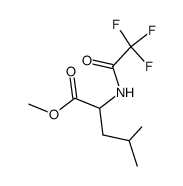 N-trifluoroacetyl methyl ester of (RS)-leucine结构式