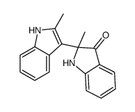 2-methyl-2-(2-methyl-1H-indol-3-yl)-1H-indol-3-one结构式