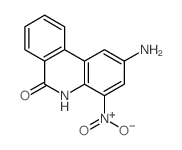 6(5H)-Phenanthridinone,2-amino-4-nitro-结构式