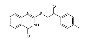 2-(2-oxo-2-p-tolyl-ethylsulfanyl)-3H-quinazolin-4-one结构式